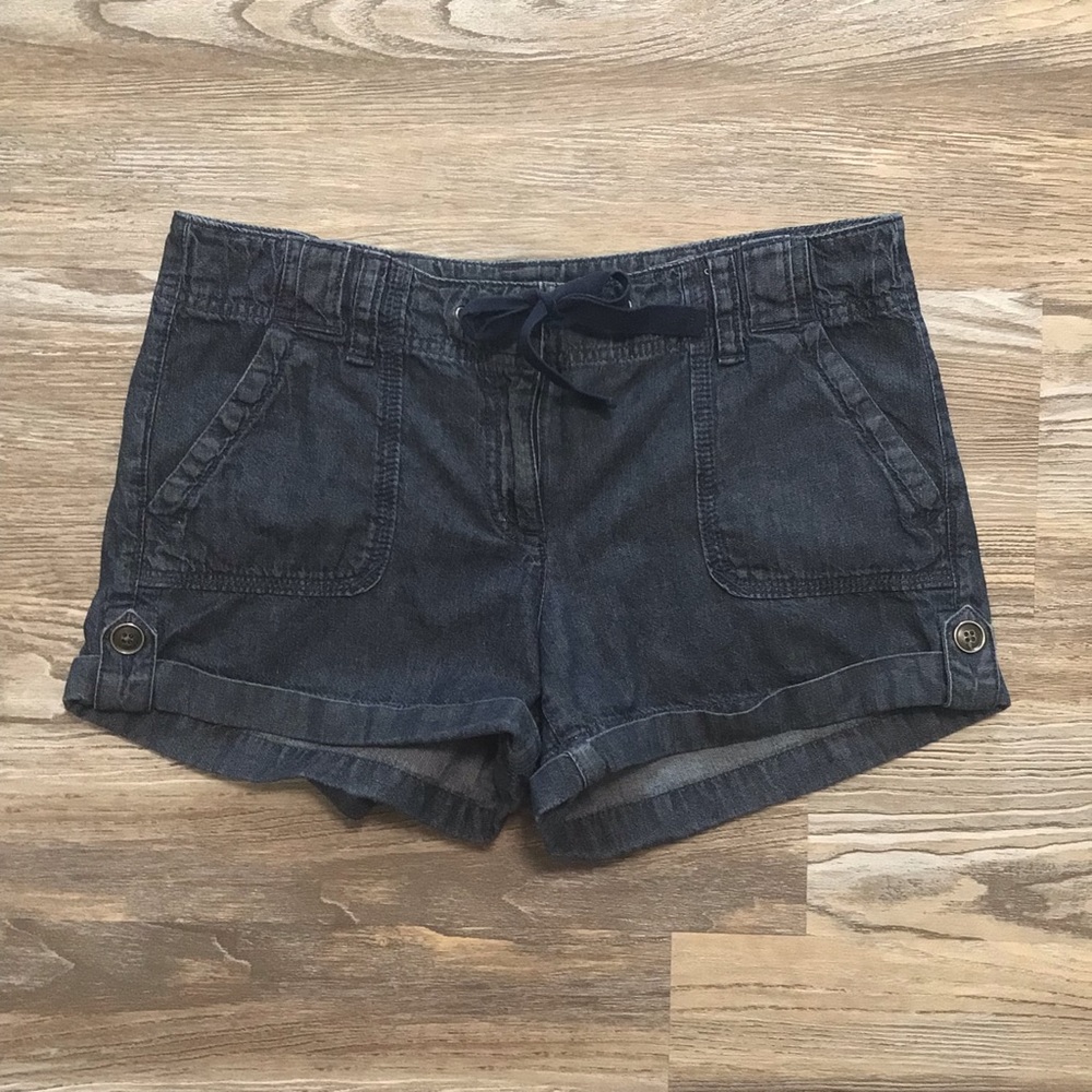 LOFT Factory Original Mid Rise Cuffed Cotton Denim Shorts 4